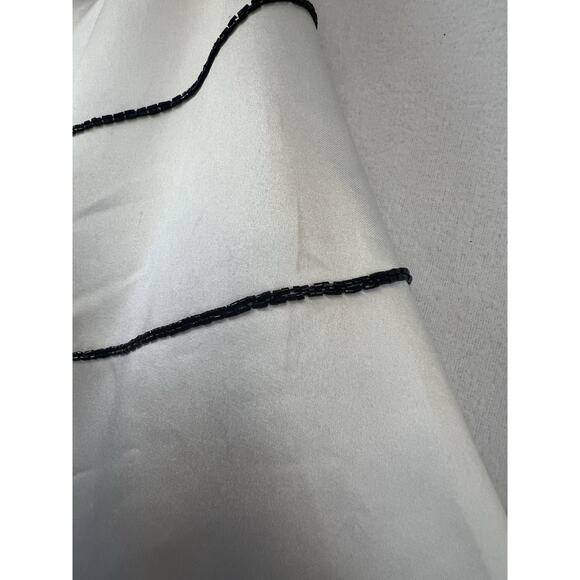 Y2K Xcite White Dress black beads hot pink Tulle Rock, Goth, Edgy 6 Prom formal - Picture 3 of 16